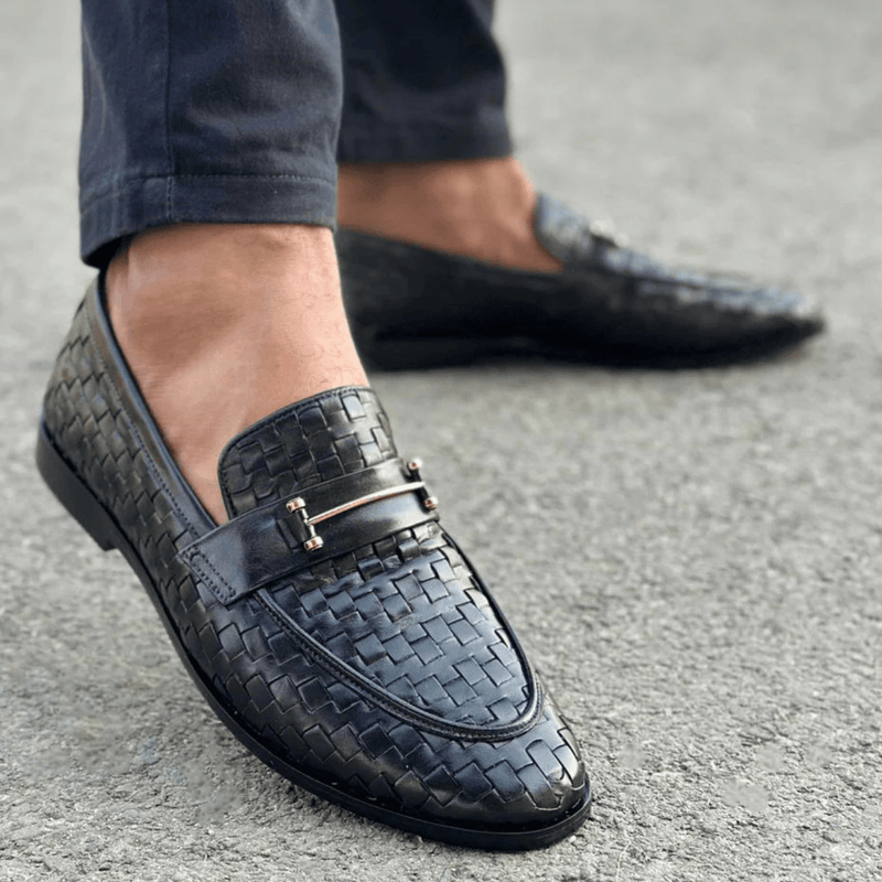 Men's Handmade Handwoven Leather Loafers – Tailor Leather