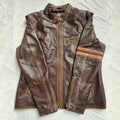 Men's Handmade Lambskin Leather Biker Jacket – Tailor Leather