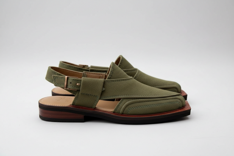 Men’s handmade leather Peshawari Chappal by TAILOR LEATHER, showcasing traditional Peshawari sandals in rich brown leather.