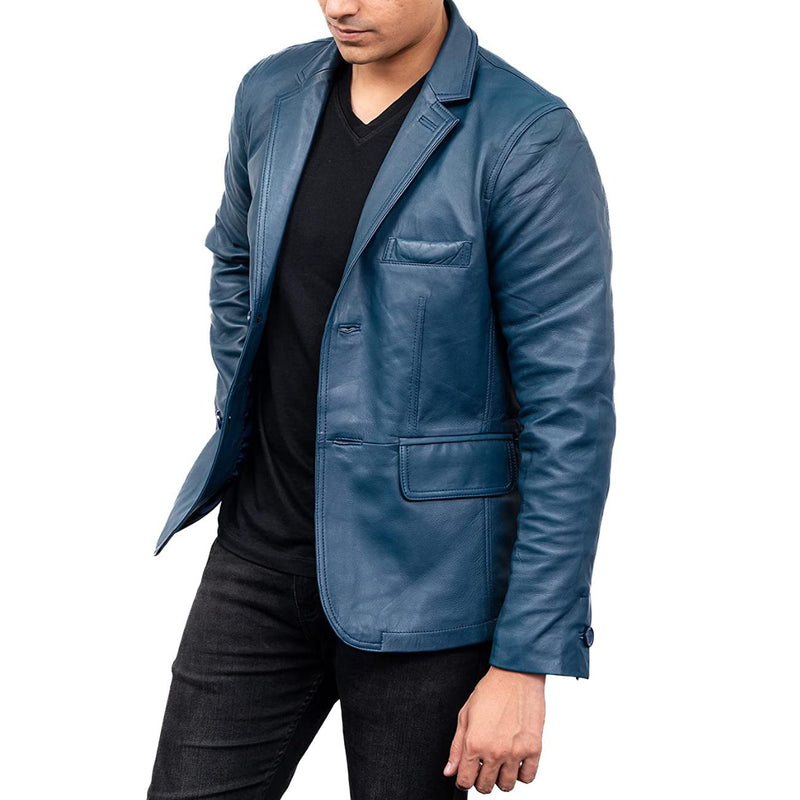 Men's Handmade Lambskin Leather Blazer – Tailor Leather