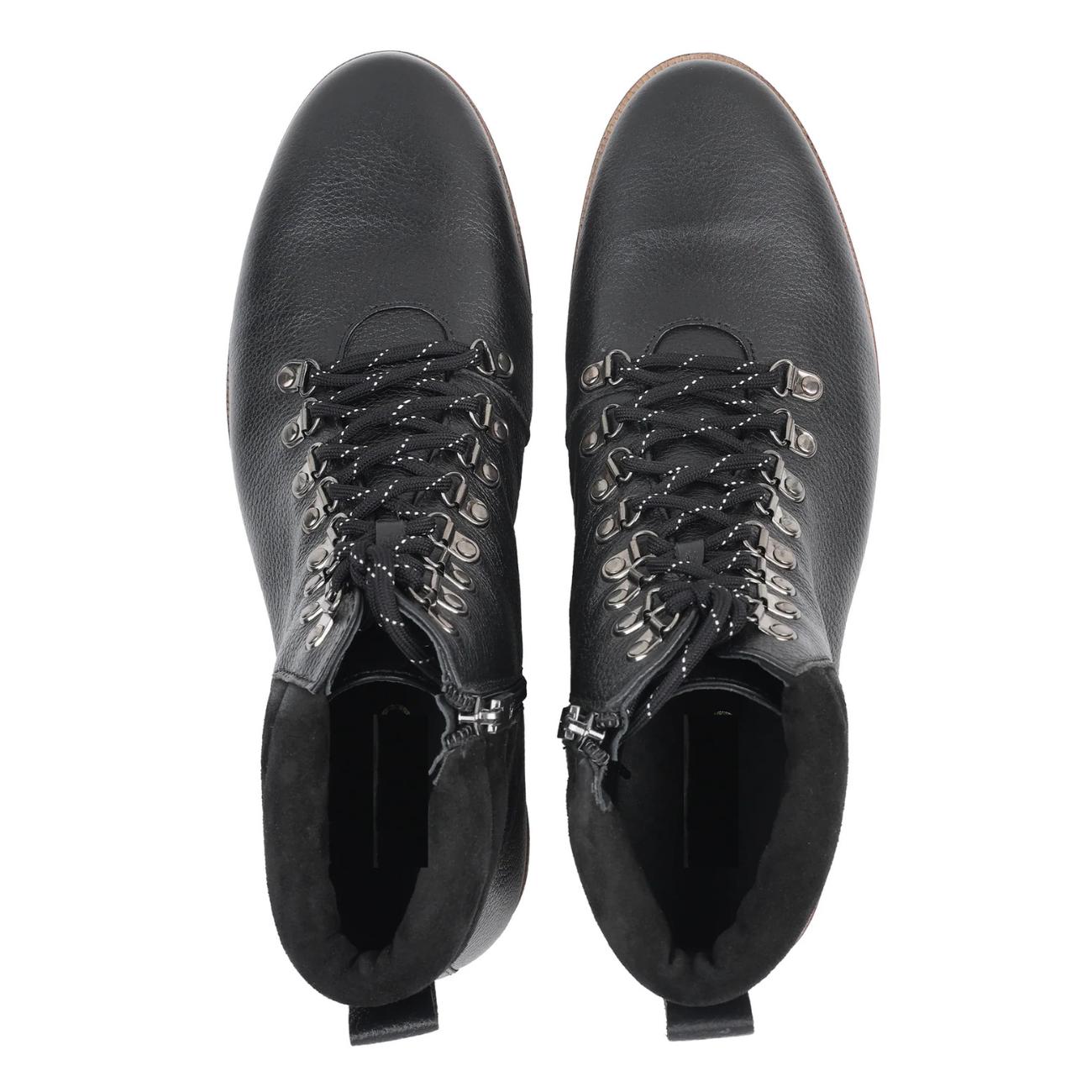 Men's Handmade Leather Side Zip Ankle Boots – Genuine Cowhide Lace-Up Chukka