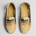 Handmade Leather Huarache Sandals: Colorful Mexican Style Boho Shoes