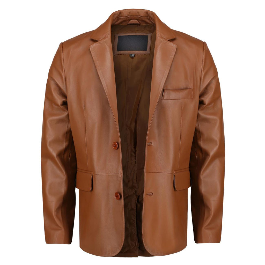 Men's Handmade Lambskin Leather Blazer – Tailor Leather