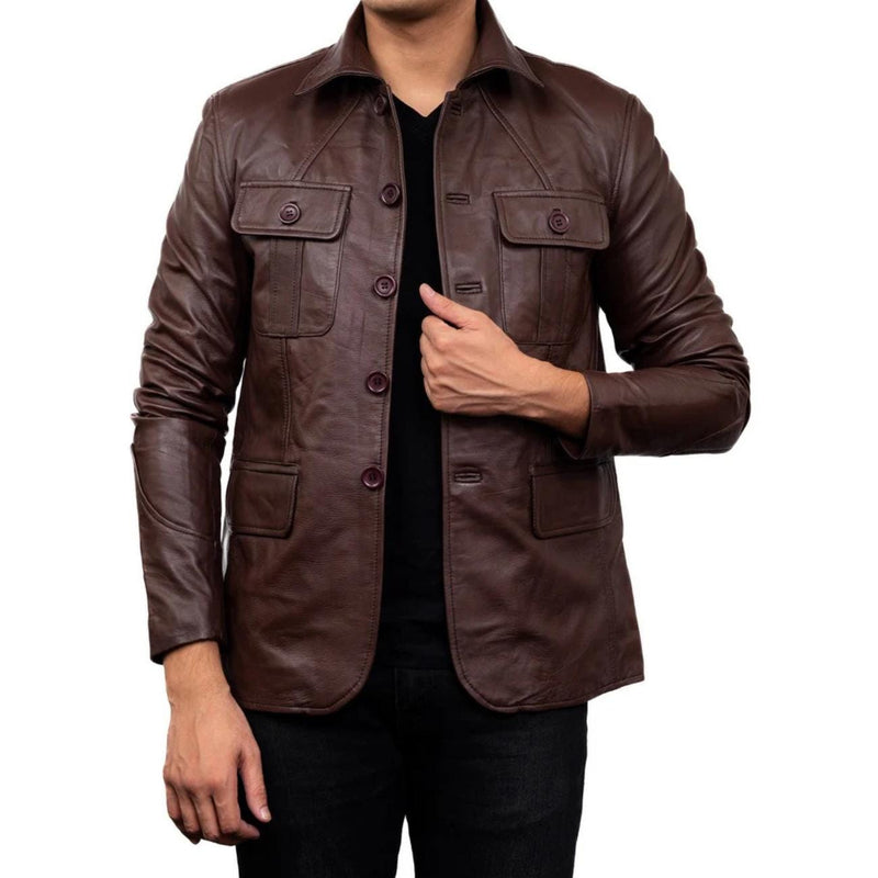 Men's Handmade Lambskin Leather Black Jacket – Tailor Leather