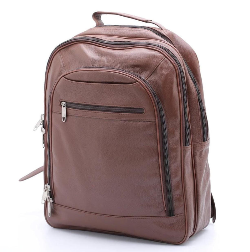 Handmade Black Leather 17" Laptop Backpack – Tailor Leather