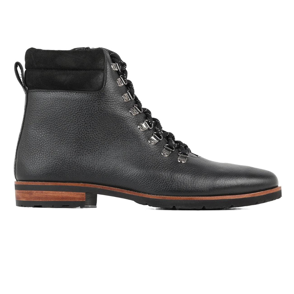 Men's Handmade Leather Side Zip Ankle Boots – Genuine Cowhide Lace-Up Chukka