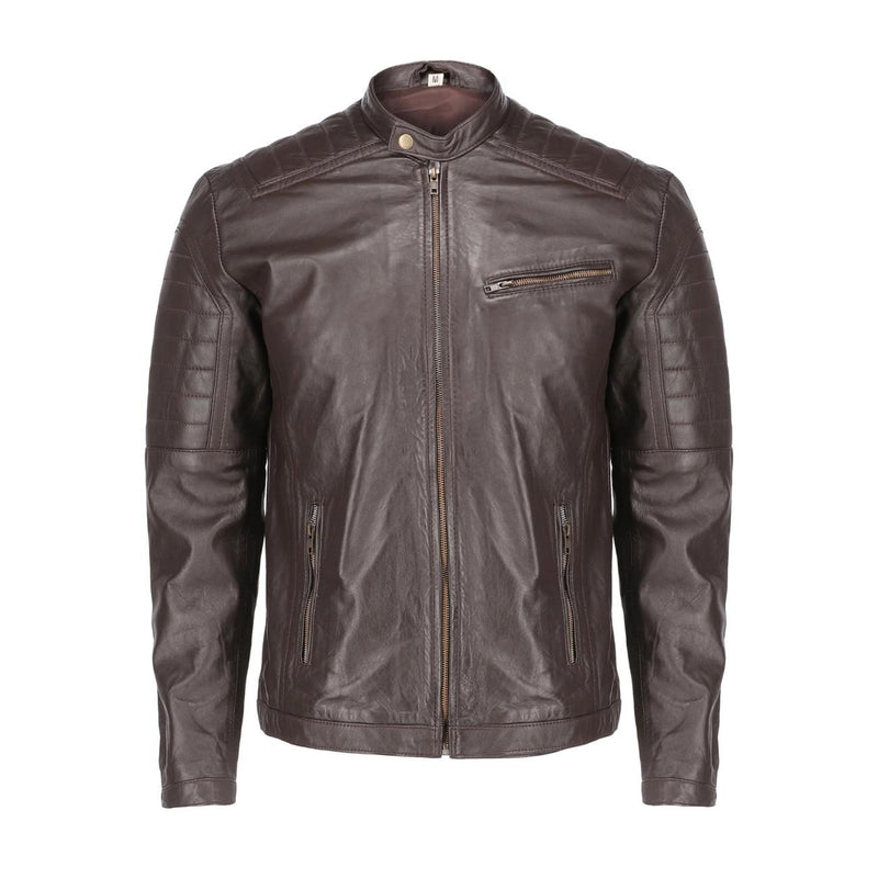 Men's Handmade Lambskin Leather Biker Jacket – Tailor Leather