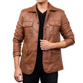 Men's Handmade Lambskin Leather Black Jacket – Tailor Leather