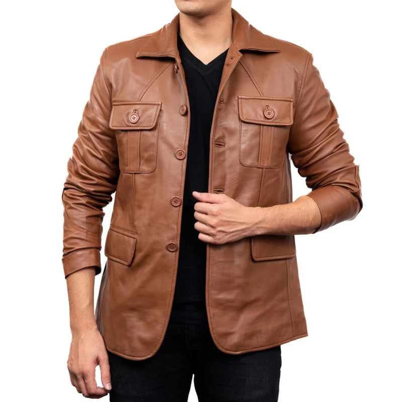 Men's Handmade Lambskin Leather Black Jacket – Tailor Leather