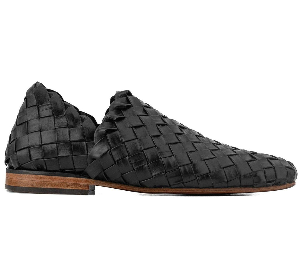 Men's Handwoven Calf Leather Sandals – Braided Genuine Leather Sandals with Leather Sole | Handmade Summer Sandals for Men