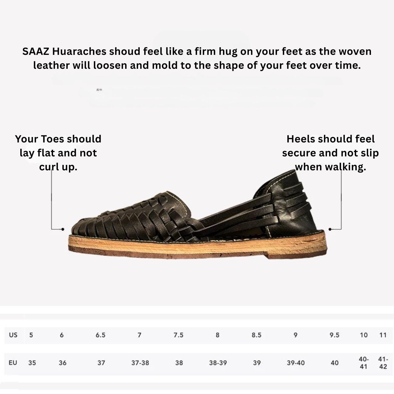 Handmade Black Leather Huarache Sandals: Men's Mexican Sandalias