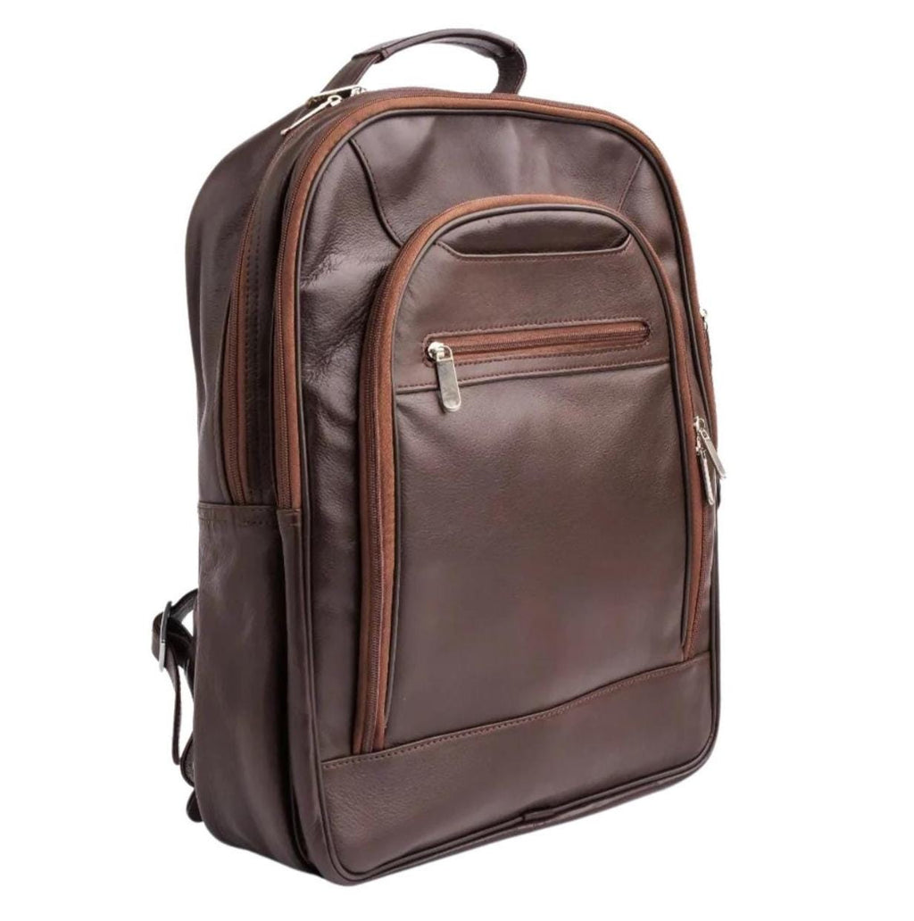 Handmade Black Leather 17" Laptop Backpack – Tailor Leather