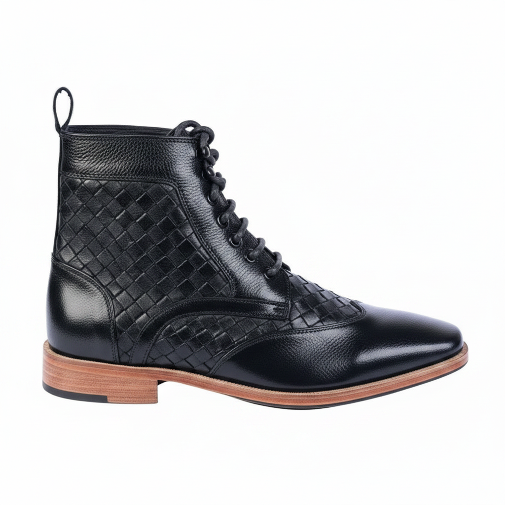 Men's Handmade Leather Ankle Boots - BUNTY