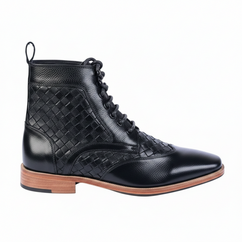 Men's Handmade Leather Ankle Boots - BUNTY