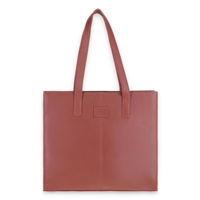 Handmade Tan Brown Leather Tote Bag – Shoulder Handbag – Tailor Leather