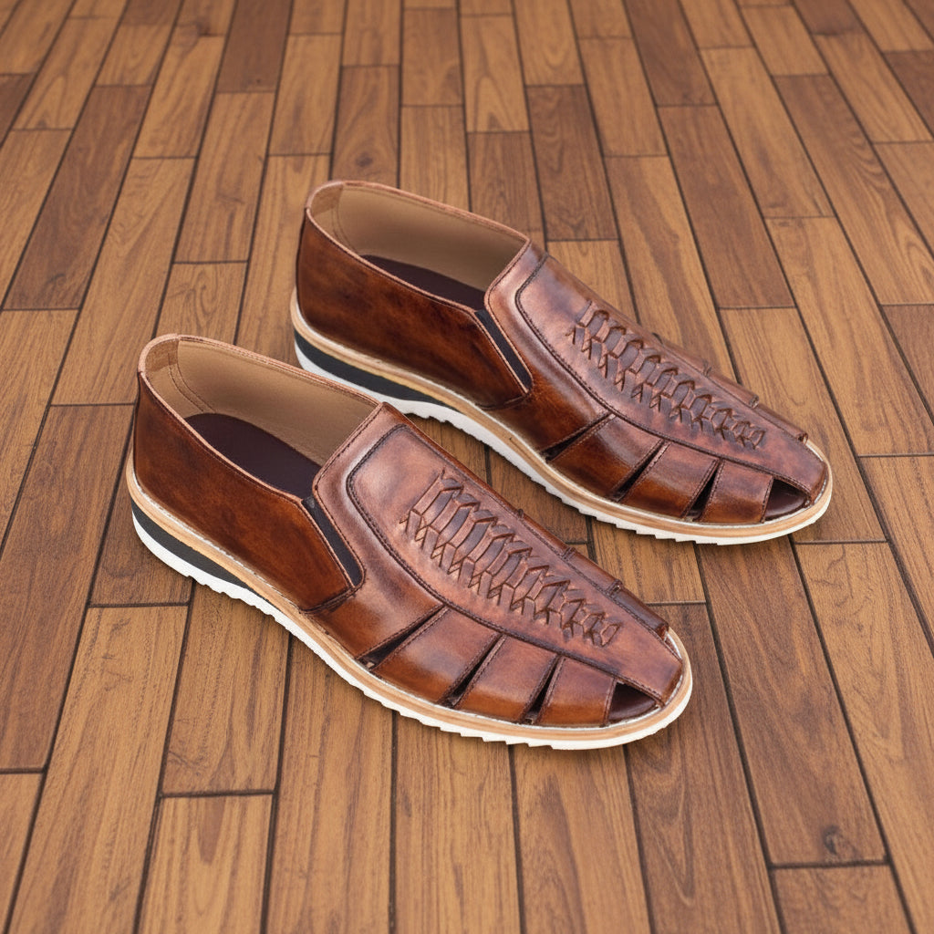 mens dress sandals Handmade Leather Fisherman for Men inspired print texture enhances Sizes:Large ADRIANA TWO PIECE SET, Edit:GAMEDAY